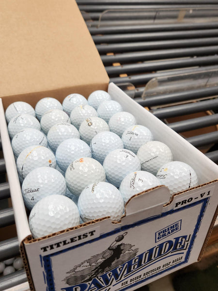 Titleist Pro V1 Golf Balls (6 Dozen, Grade C) – Rawhide Golf Ball Co.