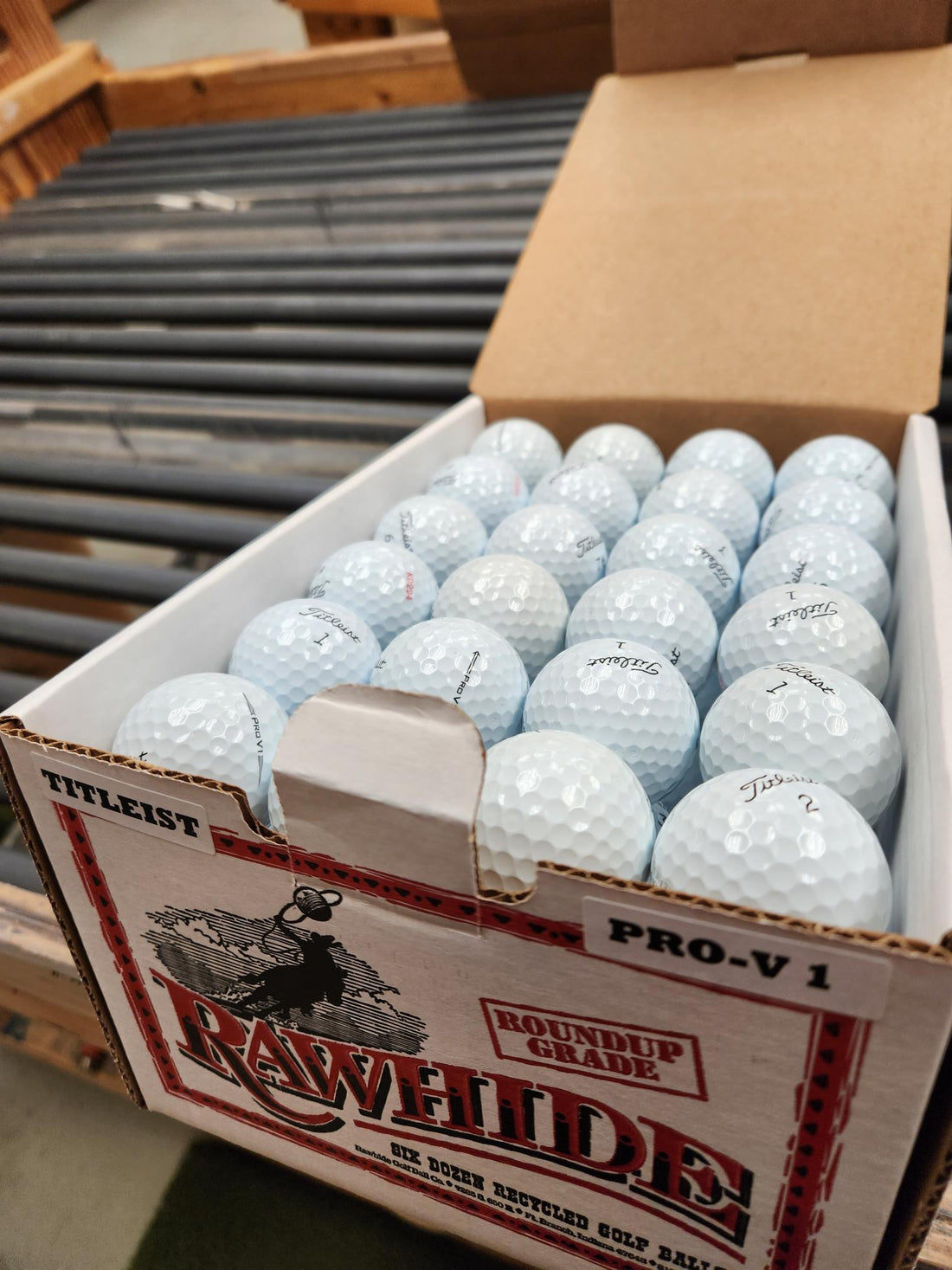Titleist Pro V1 Golf Balls (6 Dozen, Grade A) Rawhide Golf Ball Co.