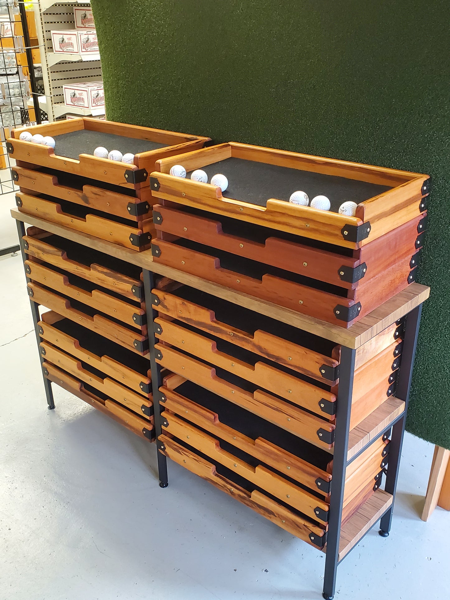 Brazilian Tigerwood Golf Ball Tray (Plus FREE Golf Balls!)