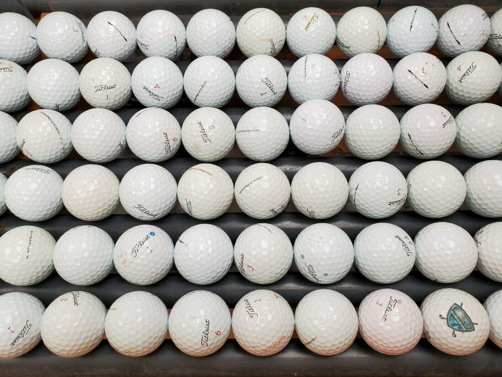 Titleist Pro v1x Golf Balls (6 Dozen, Grade C) – Rawhide Golf Ball Co.